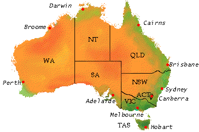 Map of Australia